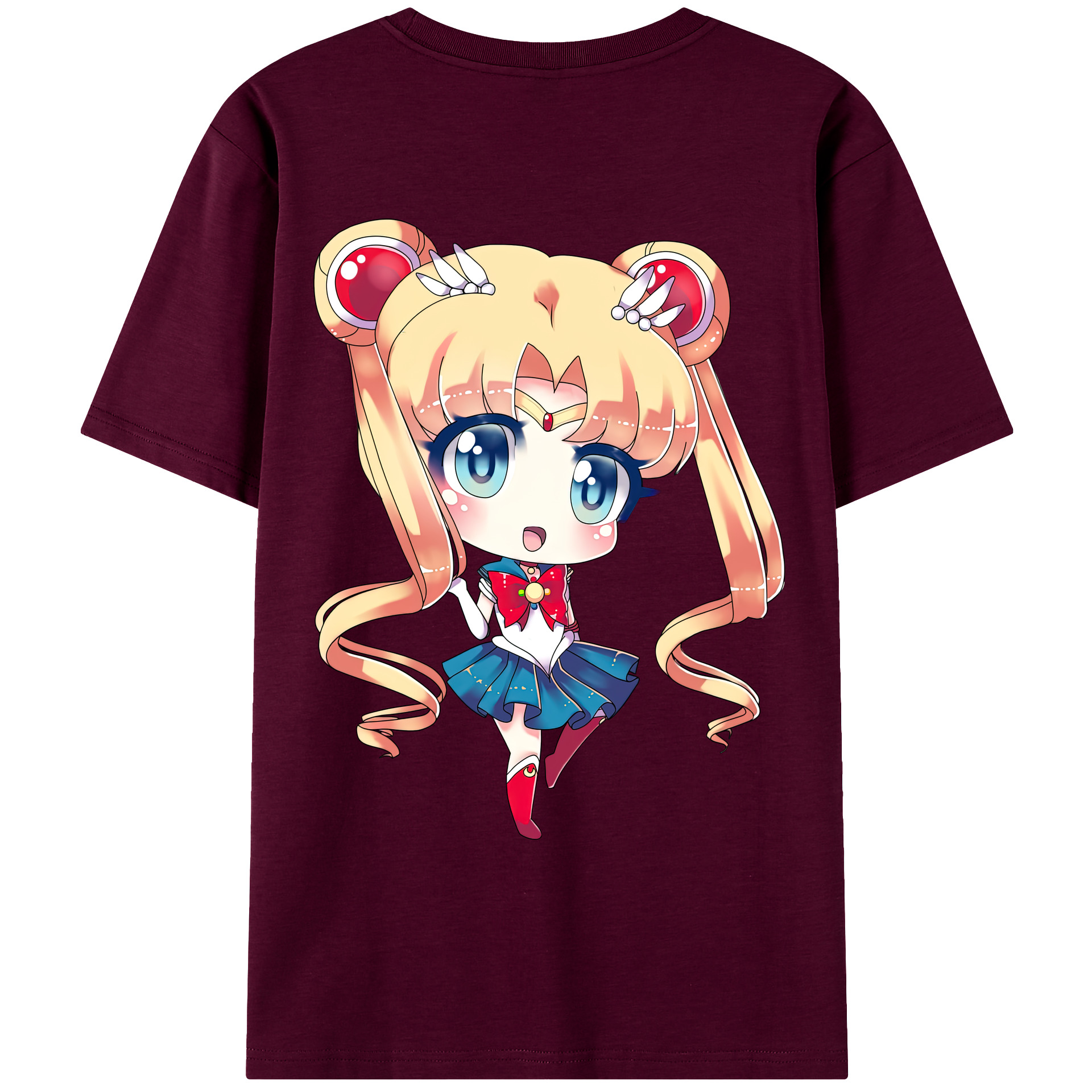 （画像用） 美少女戦士セーラームーン 月野 うさぎ つきの うさぎ Sailor Moon Tsukino Usagi レディース半袖Tシャツ(バックプリント)